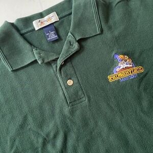 Vintage Disney world‎ Fantasyland green polo men's size large